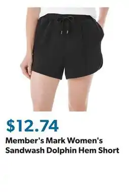 Sam's Club Member's Mark Women's Sandwash Dolphin Hem Short offer