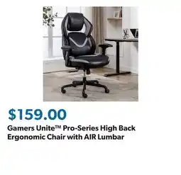 Sam's Club Gamers Unite Pro-Series High Back Ergonomic Chair with AIR Lumbar offer