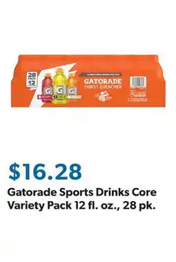 Sam's Club Gatorade Sports Drinks Core Variety Pack 12 fl. oz., 28 pk offer