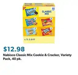 Sam's Club Nabisco Classic Mix Cookie & Cracker, Variety Pack, 40 pk offer
