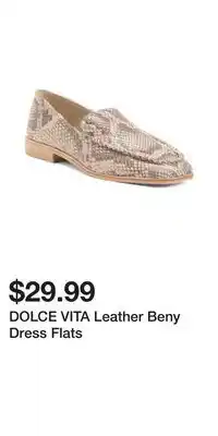 TJ Maxx DOLCE VITA Leather Beny Dress Flats offer