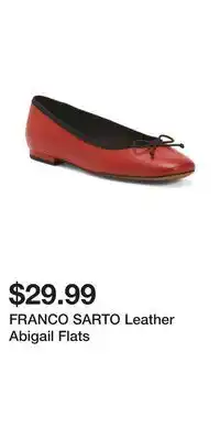 TJ Maxx FRANCO SARTO Leather Abigail Flats offer