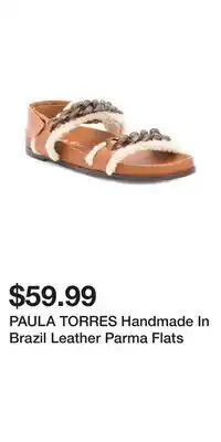 TJ Maxx PAULA TORRES Handmade In Brazil Leather Parma Flats offer