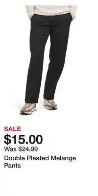 TJ Maxx Double Pleated Melange Pants offer