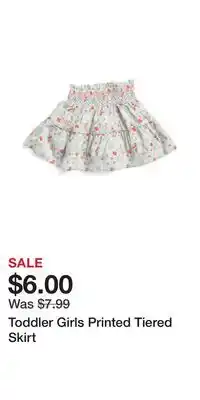 TJ Maxx Toddler Girls Printed Tiered Skirt offer
