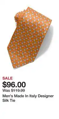 TJ Maxx Men's Made In Italy Designer Silk Tie offer
