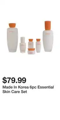 TJ Maxx Made In Korea 6pc Essential Skin Care Set offer