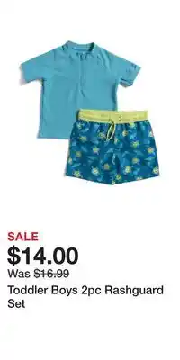 TJ Maxx Toddler Boys 2pc Rashguard Set offer