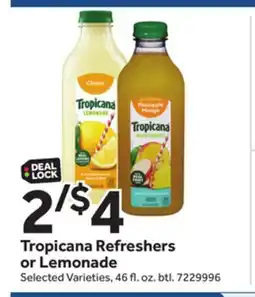 Stop&Shop Tropicana Refreshers or Lemonade offer