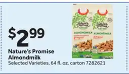 Stop&Shop Nature's Promise Almondmilk offer