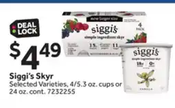 Stop&Shop Siggi's Skyr offer