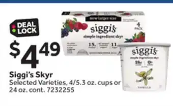 Stop&Shop Siggi's Skyr offer