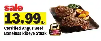 Meijer Certified Angus Beef Boneless Ribeye Steak offer