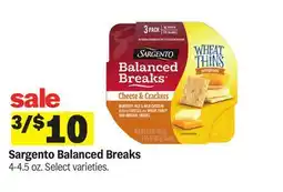 Meijer Sargento Balanced Breaks offer