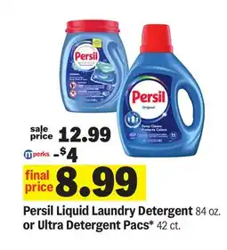 Meijer Persil Liquid Laundry Detergent 84 oz. or Ultra Detergent Pacs* 42 ct offer