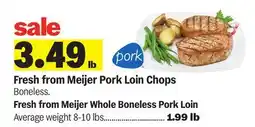 Meijer Fresh from Meijer Pork Loin Chops offer