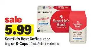 Meijer Seattle's Best Coffee 12 oz. bag or K-Cups 10 ct offer