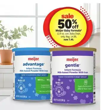 Meijer Meijer Baby Formula offer