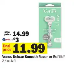 Meijer Venus Deluxe Smooth Razor or Refills offer