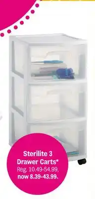 Meijer Sterilite 3 Drawer Carts offer