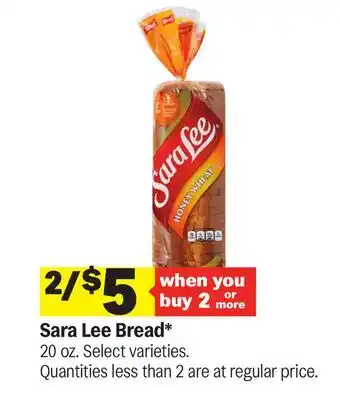 Meijer Sara Lee Bread offer