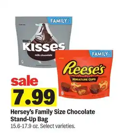 Meijer Hersey's Family Size Chocolate Stand-Up Bag offer