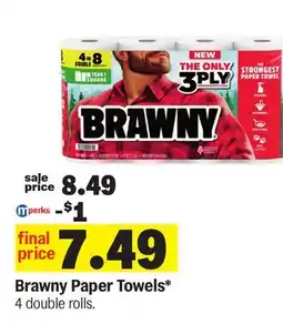 Meijer Brawny Paper Towels offer