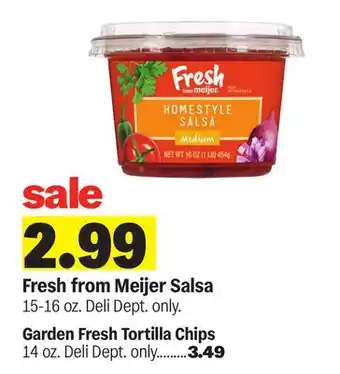 Meijer Garden Fresh Tortilla Chips offer