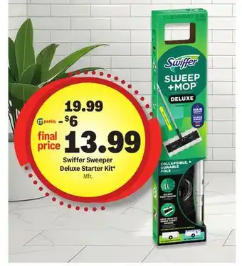 Meijer Swiffer Sweeper Deluxe Starter Kit offer