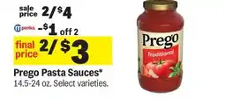 Meijer Prego Pasta Sauces offer