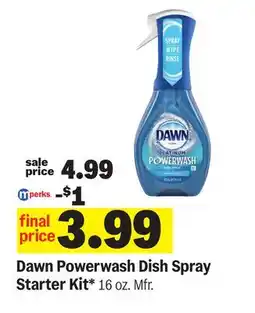 Meijer Dawn Powerwash Dish Spray Starter Kit offer