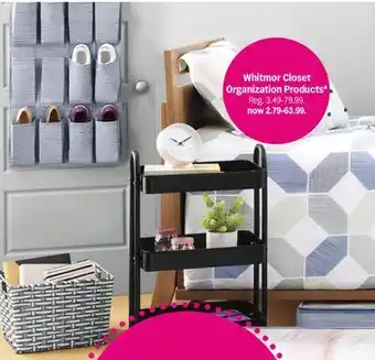 Meijer Whitmor Closet Organization Products offer