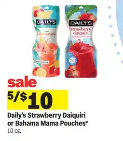 Meijer Daily's Strawberry Daiquiri or Bahama Mama Pouches offer