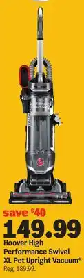 Meijer Hoover High Performance Swivel XL Pet Upright Vacuum offer
