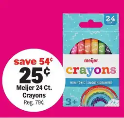 Meijer Meijer 24 Ct. Crayons offer
