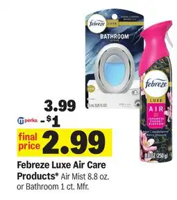Meijer Febreze Luxe Air Care Products offer