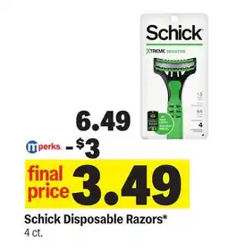 Meijer Schick Disposable Razors offer