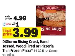 Meijer DiGiorno Rising Crust, Hand Tossed, Wood Fired or Pizzeria Thin Frozen Pizza offer