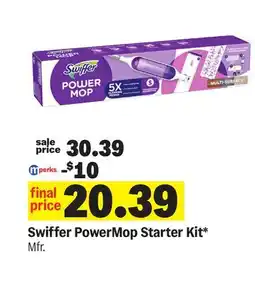 Meijer Swiffer PowerMop Starter Kit offer