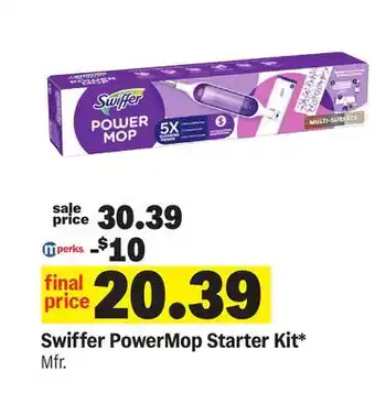 Meijer Swiffer PowerMop Starter Kit offer