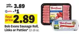 Meijer Bob Evans Sausage Roll, Links or Patties offer