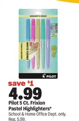 Meijer Pilot 5 Ct. Frixion Pastel Highlighters offer