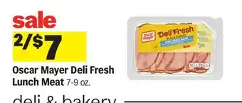 Meijer Oscar Mayer Deli Fresh Lunch Meat offer