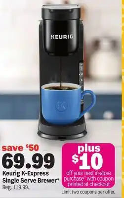 Meijer Keurig K-Express Single Serve Brewer offer