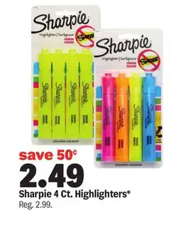 Meijer Sharpie 4 Ct. Highlighters offer