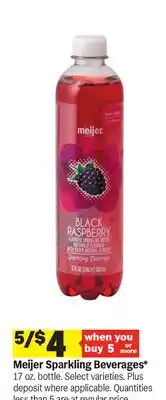 Meijer Meijer Sparkling Beverages offer
