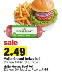 Meijer Meijer Ground Turkey Roll offer