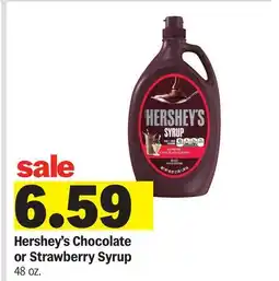 Meijer Hershey's Chocolate or Strawberry Syrup offer