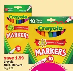 Meijer Crayola 10 Ct. Markers offer