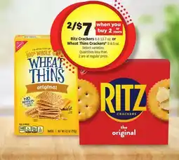 Meijer Ritz Crackers 8.8-13.7 oz. or Wheat Thins Crackers* 8-8.5 oz offer
